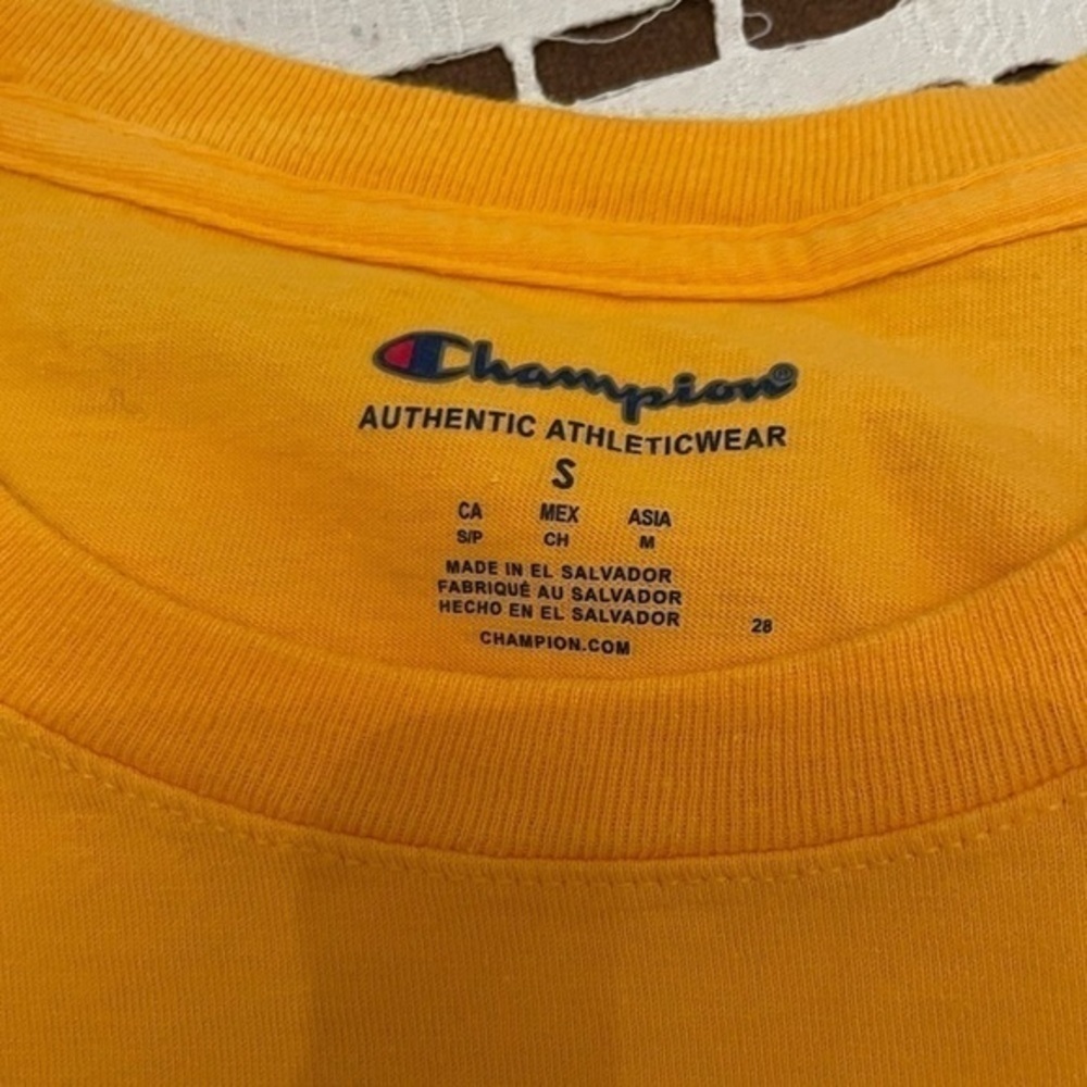 Champions Yellow Logo T-Shirt - Picture 8 of 10